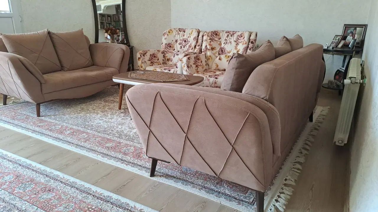 مبل 7 نفرە، کارکرد و با کیفیت، بدون جلو مبلی|مبلمان خانگی و میز عسلی|سقز, |دیوار