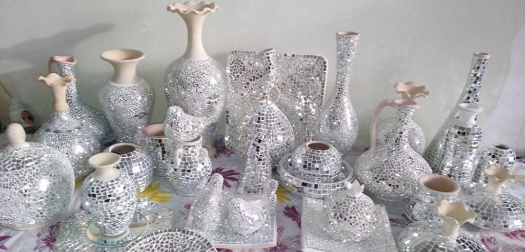 آینه کاری سفال|صنایع دستی و سایر لوازم تزئینی|شیراز, شهرک مخابرات|دیوار