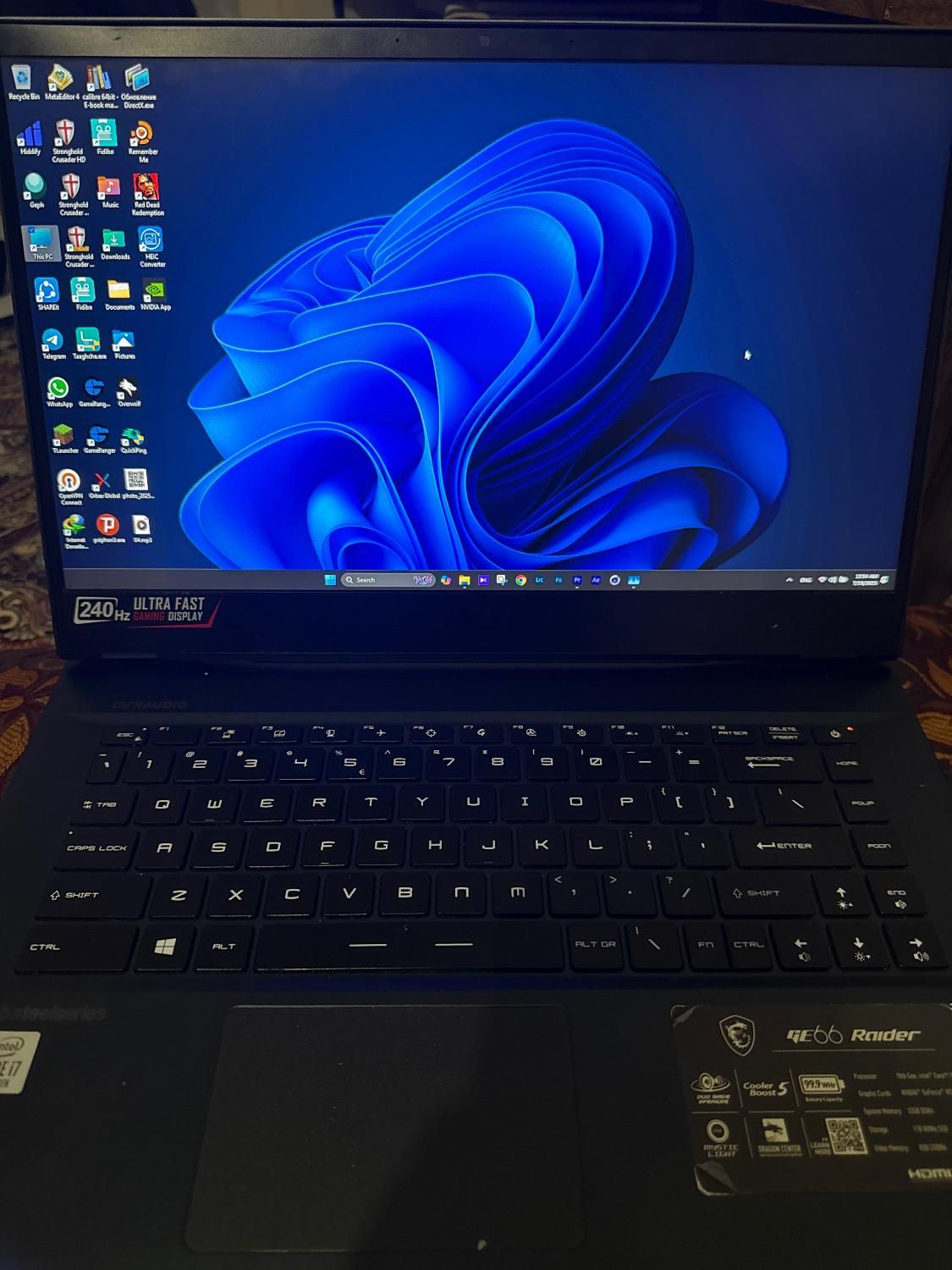 لپ تاپ گیمینگ msi مدل ge66|رایانه همراه|تهران, خواجه نصیر طوسی|دیوار