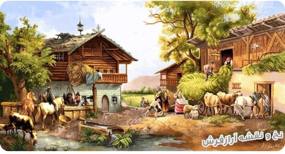 نخ و نقشه تابلو فرش|لوازم خیاطی و بافتنی|تهران, خاوران|دیوار