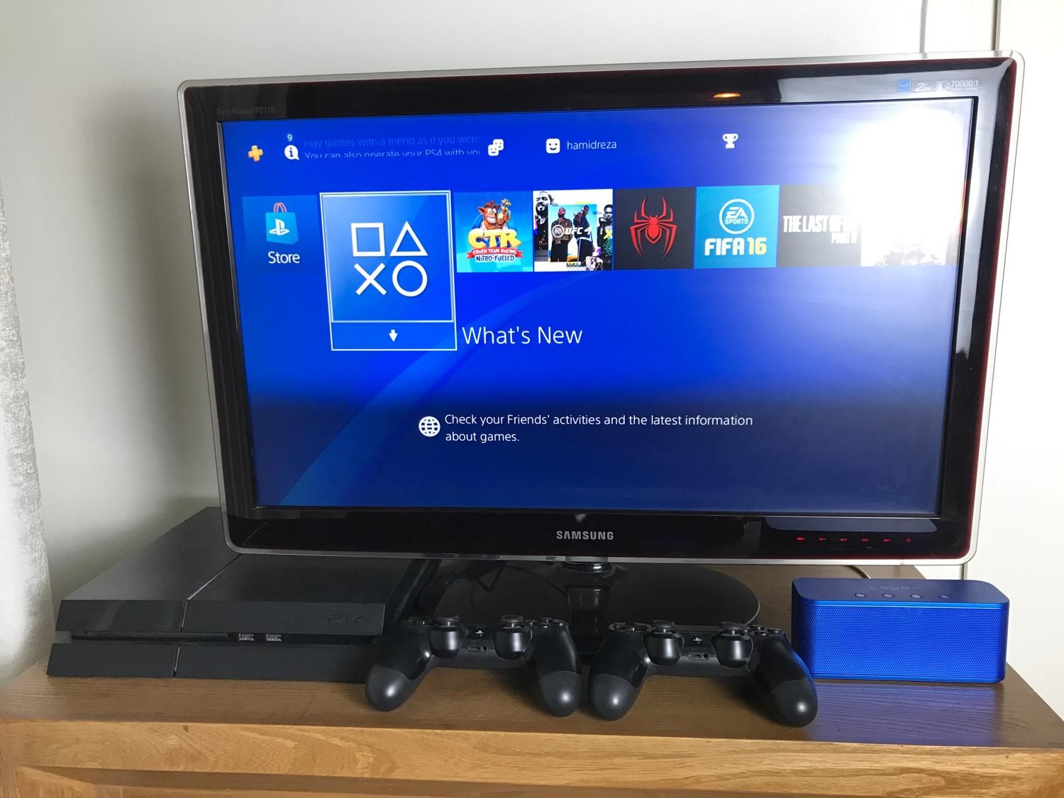 ست کامل گیم کنسول ps4 دو‌ دسته مانیتور و اسپیکر|کنسول، بازی ویدئویی و آنلاین|تهران, تهرانپارس غربی|دیوار