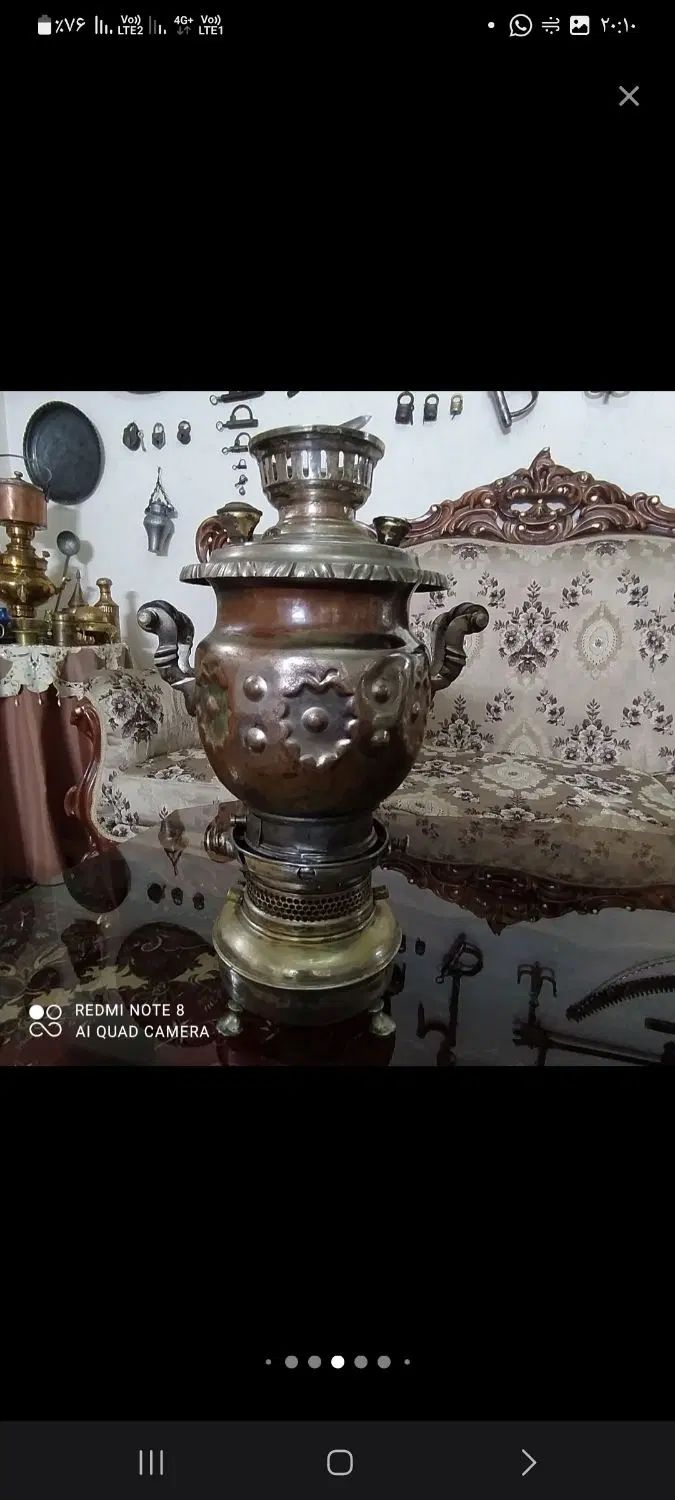 سماور نفتی برنجی عتیقه و آنتیک دکوری سماور قدیمی|سماور، چای‌ساز، قهوه‌ساز|مشهد, الهیه|دیوار