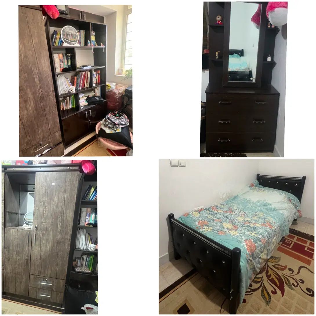 *تخت خواب،دراور،کتابخانه،کمدلباسی زیر قیمت فوری|تخت و سرویس خواب|شیراز, شهرک گلستان|دیوار