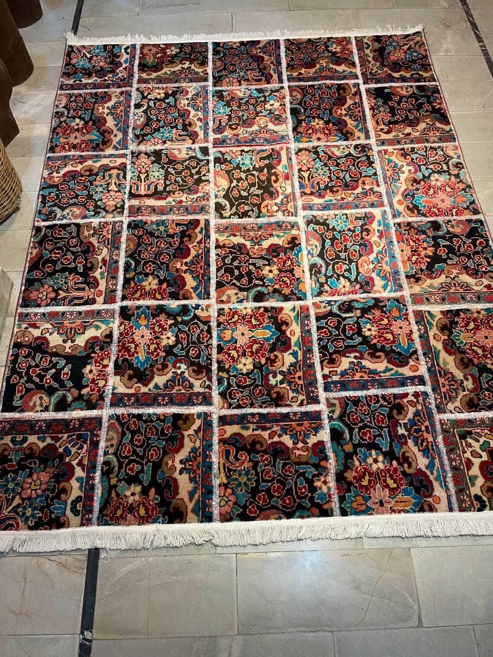 فرش دستبافت چهلتیکه باغ گل|فرش|تهران, ظفر|دیوار