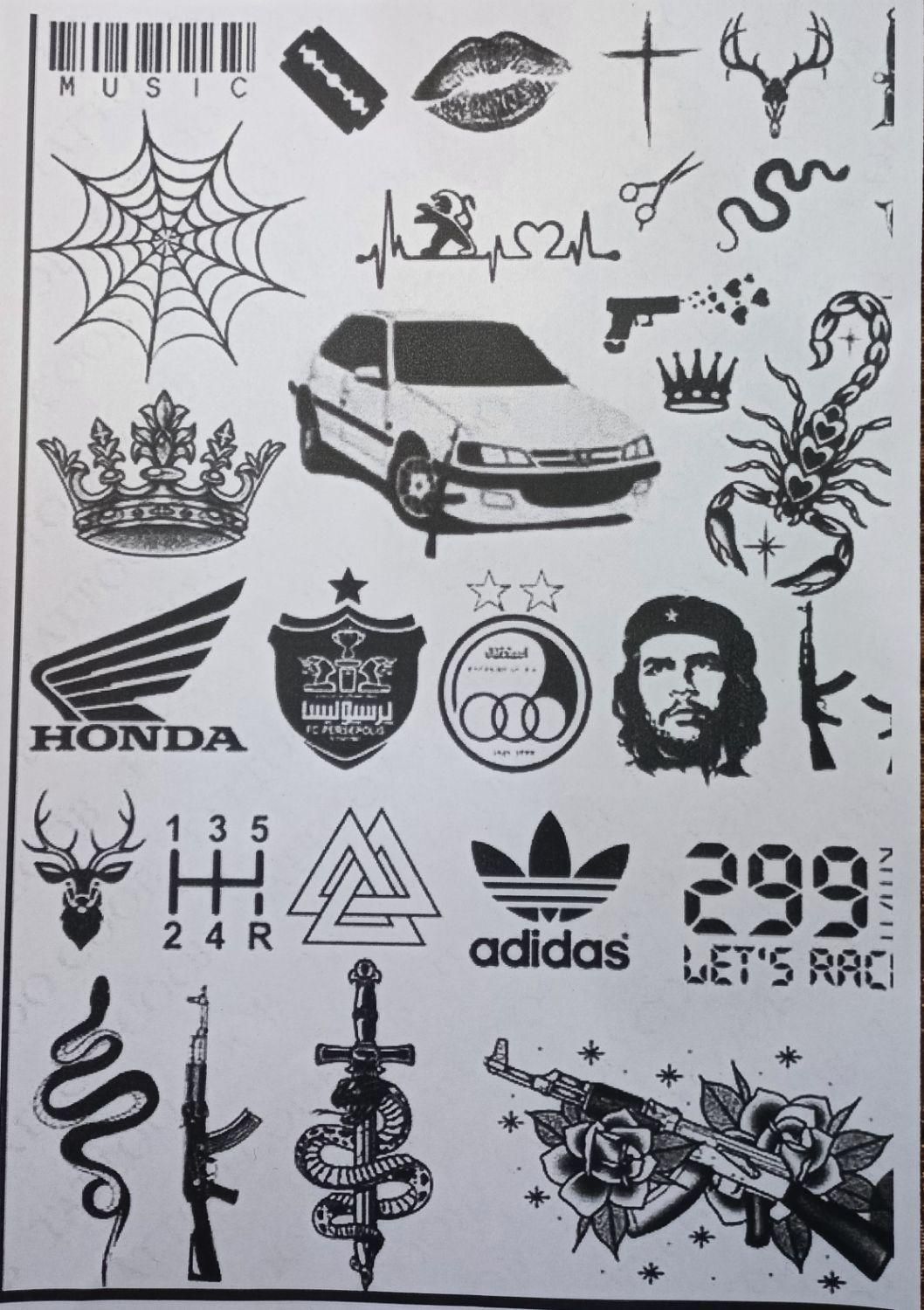 تتو موقت|آرایشی، بهداشتی، درمانی|اصفهان, جاوان|دیوار