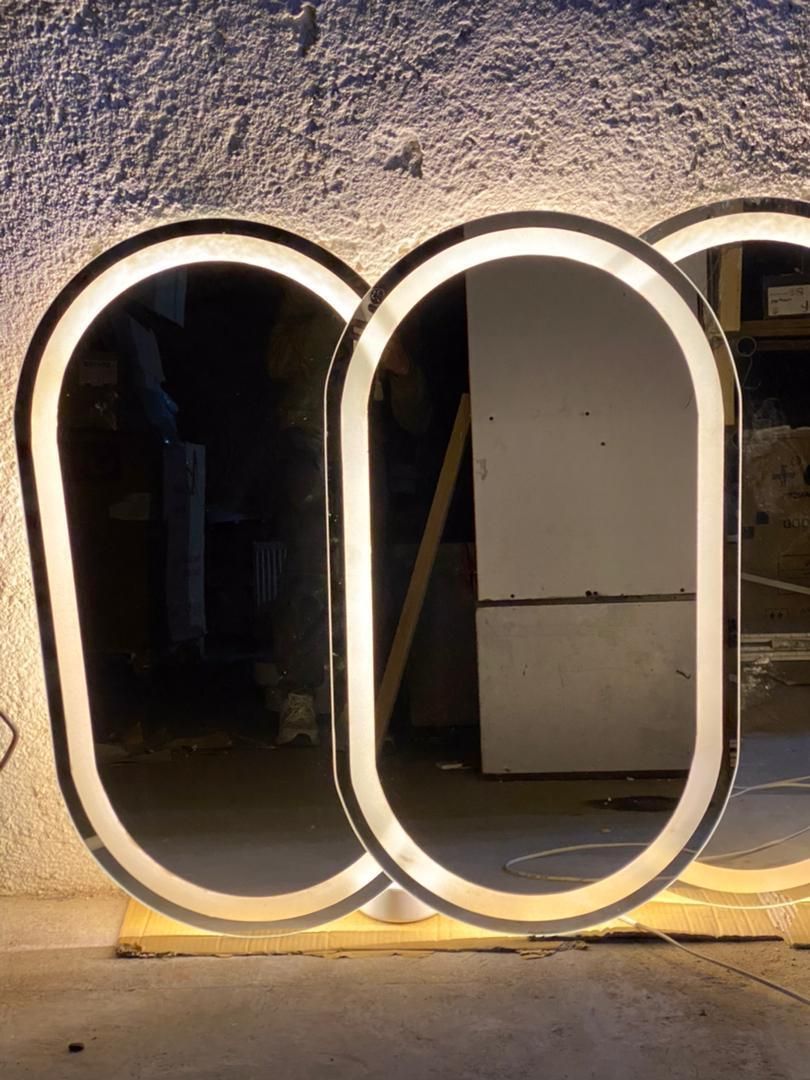 آینه بیضی بک لایت (50*100)|آینه|قائم‌شهر, |دیوار