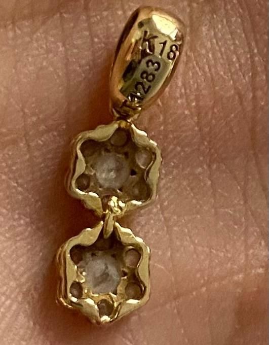 آویز جواهر فلاور با نگین برلیان سفید پاک|جواهرات|تهران, الهیه|دیوار