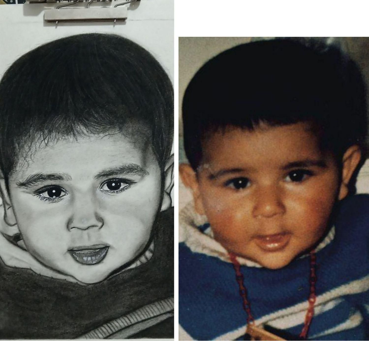 طراحی چهره|تابلو، نقاشی، عکس|محمدیه-قزوین, |دیوار