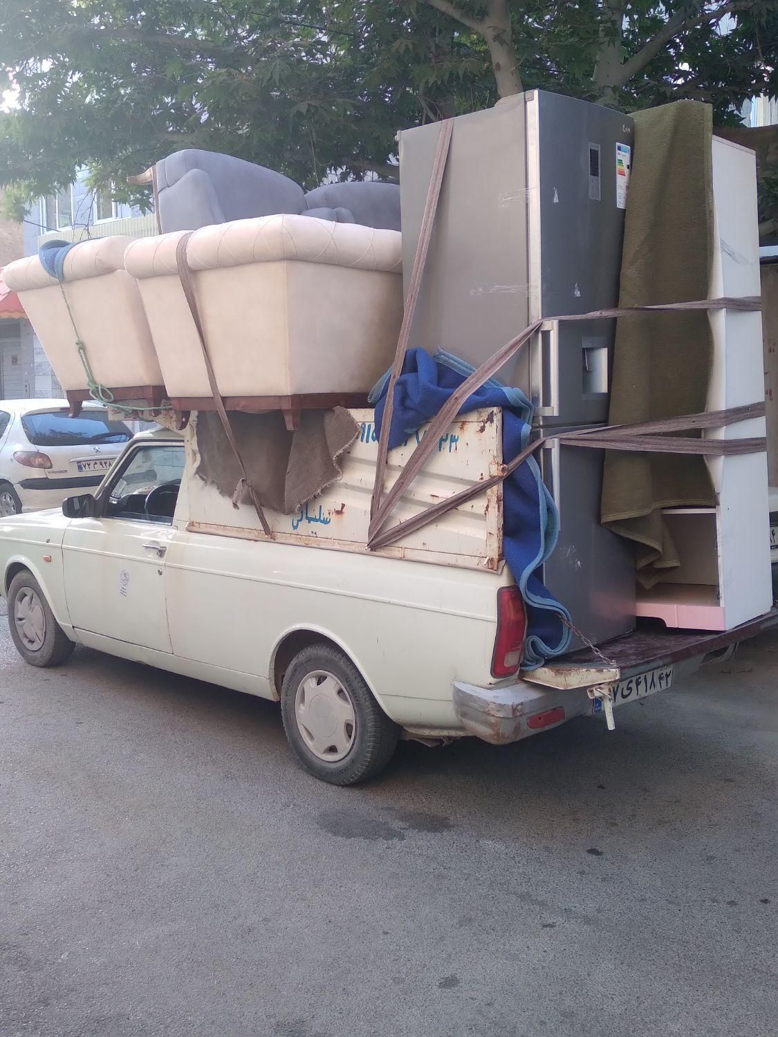 وانت تلفنی پیکان بار باربری اثاثیه منزل کارگر و.|خدمات حمل و نقل|مشهد, همت آباد|دیوار