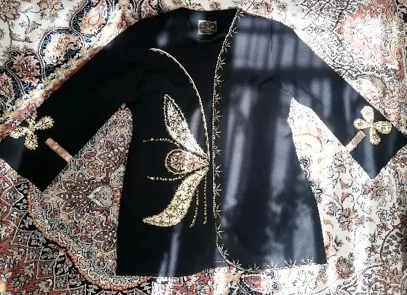 مانتو سنگ دوزی شده، نو، پوشیده نشده، پارچه کرپ|لباس|مشهد, کوی سیدی|دیوار