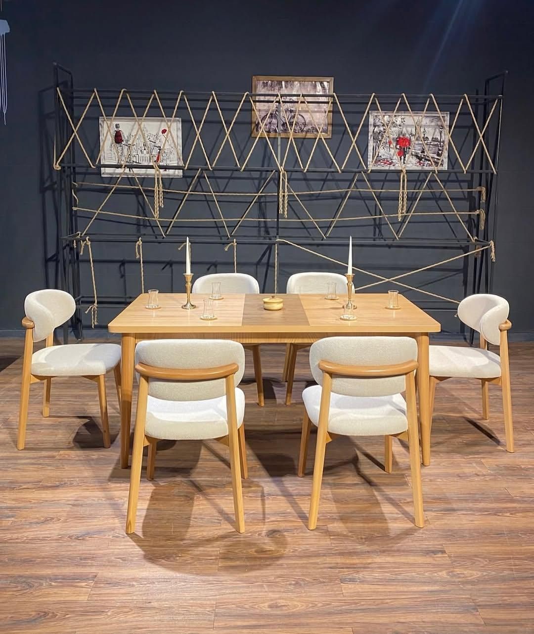 ناهار خوری نیم هلال|میز و صندلی غذاخوری|قزوین, |دیوار