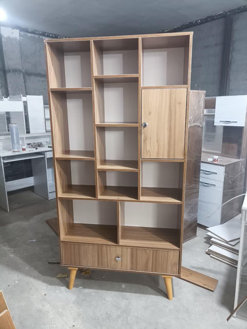 قفسه پایه دار کتابخانه|کتابخانه، شلف، قفسه‌های دیواری|کرج, عظیمیه|دیوار