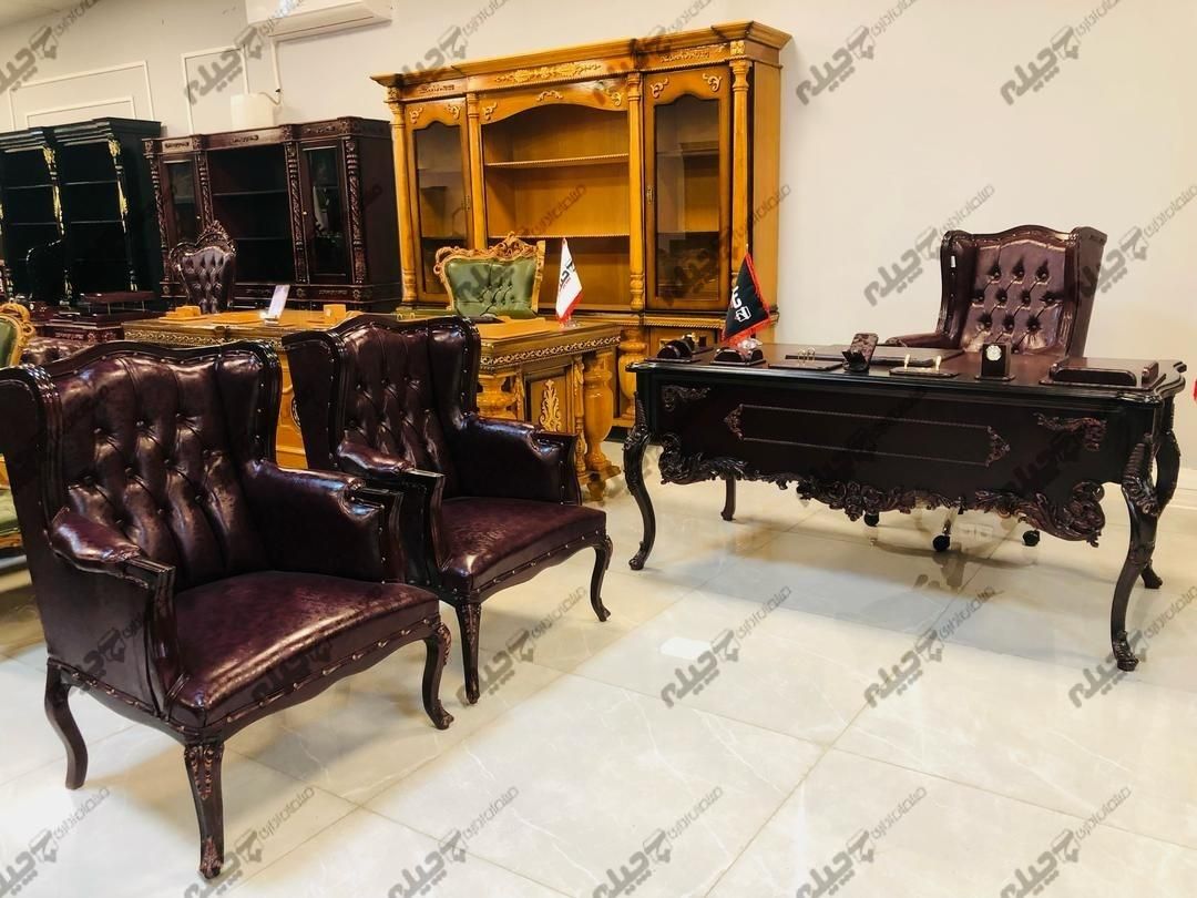 مبلمان اداری کلاسیک با ضمانت ۳ ساله میزمدیریت چوبی|مبلمان اداری|تهران, فاطمی|دیوار
