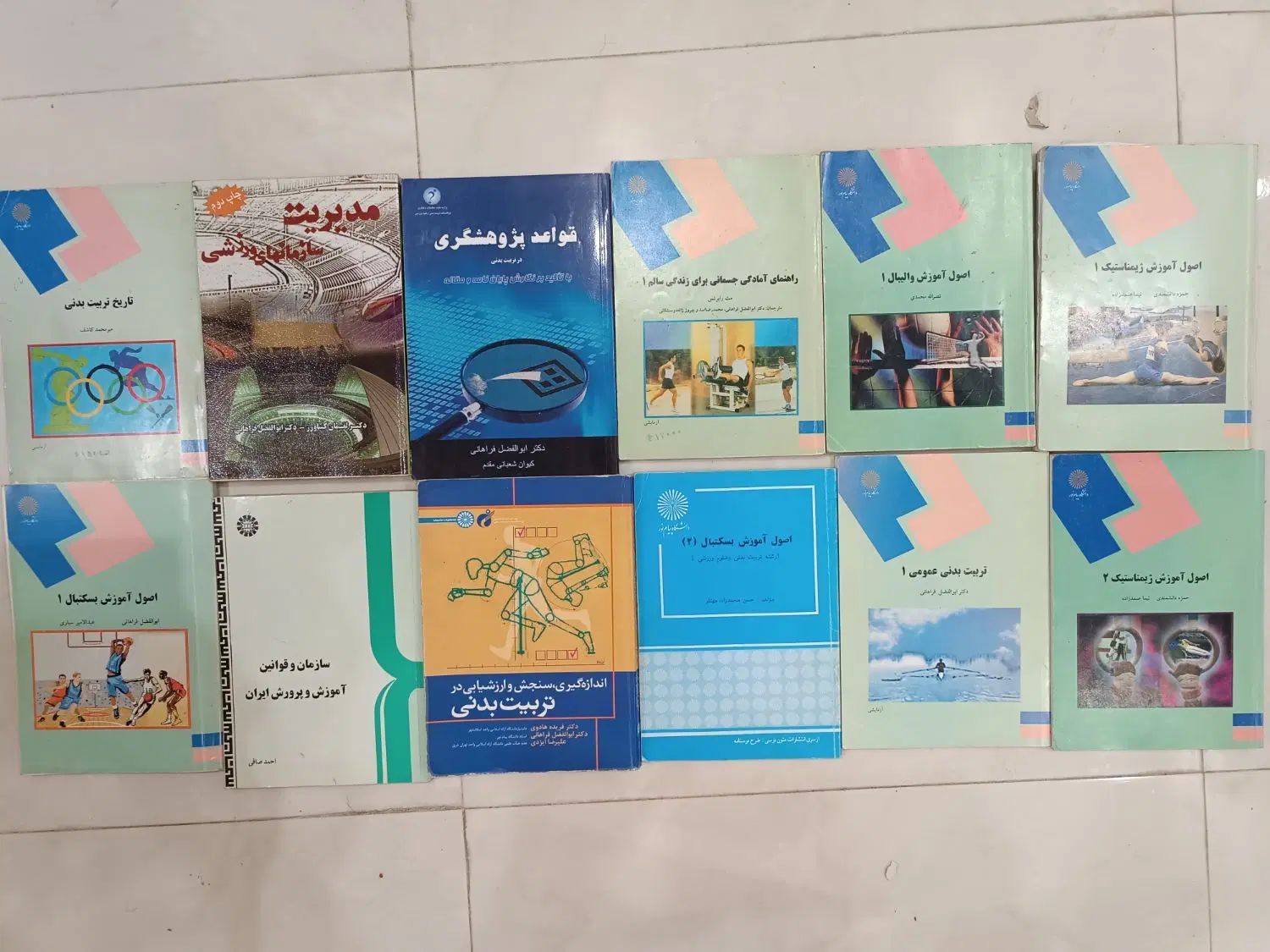 کتاب های رشته تربیت بدنی|کتاب و مجله آموزشی|تهران, تسلیحات|دیوار