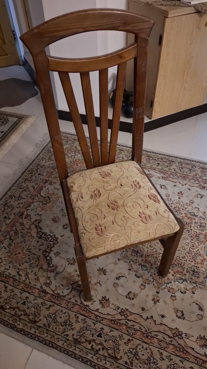 6 عدد صندلی چوبی واقعا در حد نو|صندلی و نیمکت|ساری, |دیوار
