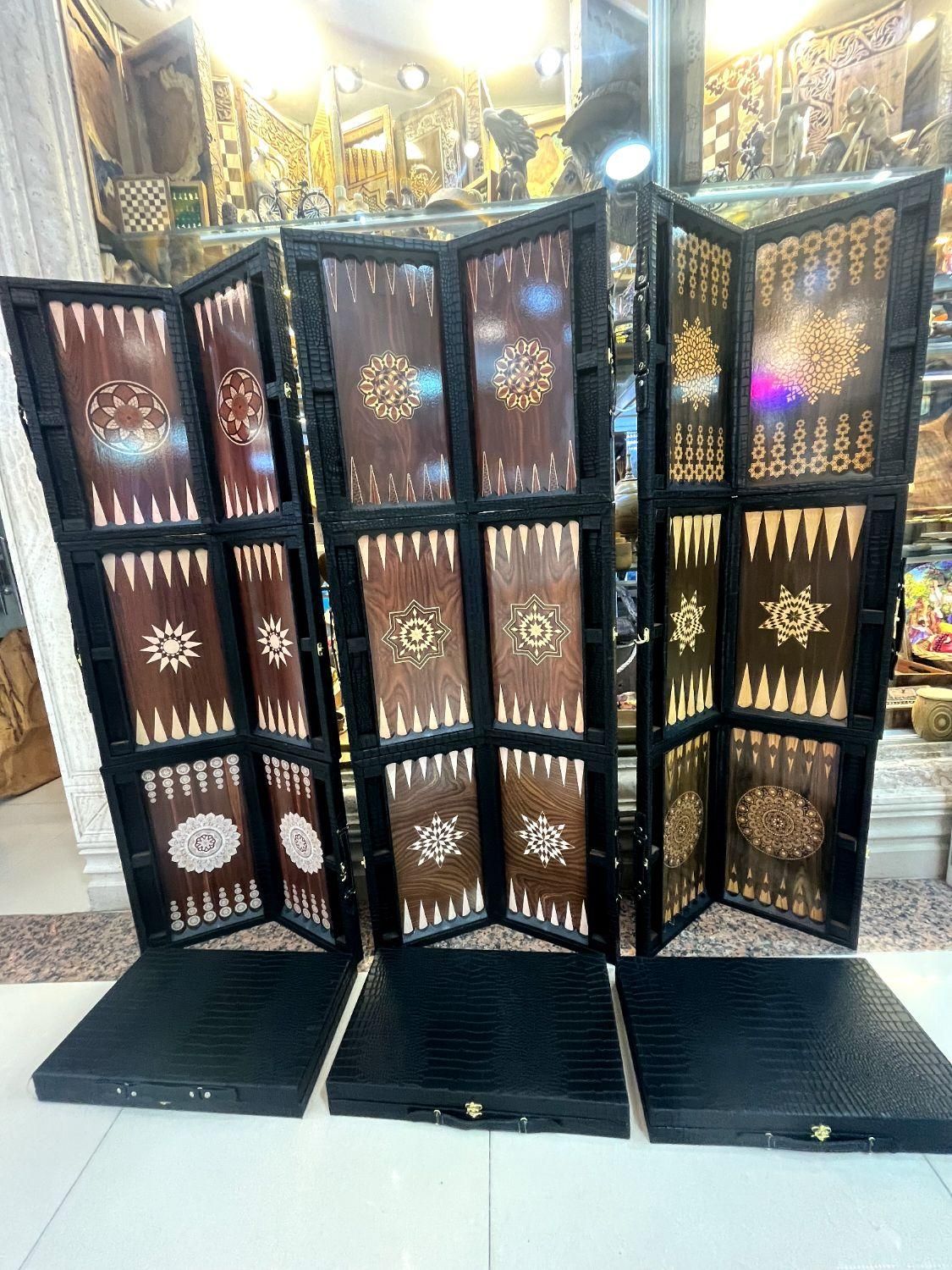 تخته نردبامهره چوبی کادویی کیف چرم سامسونت|اسباب‌‌بازی|اصفهان, شهرک میلاد|دیوار