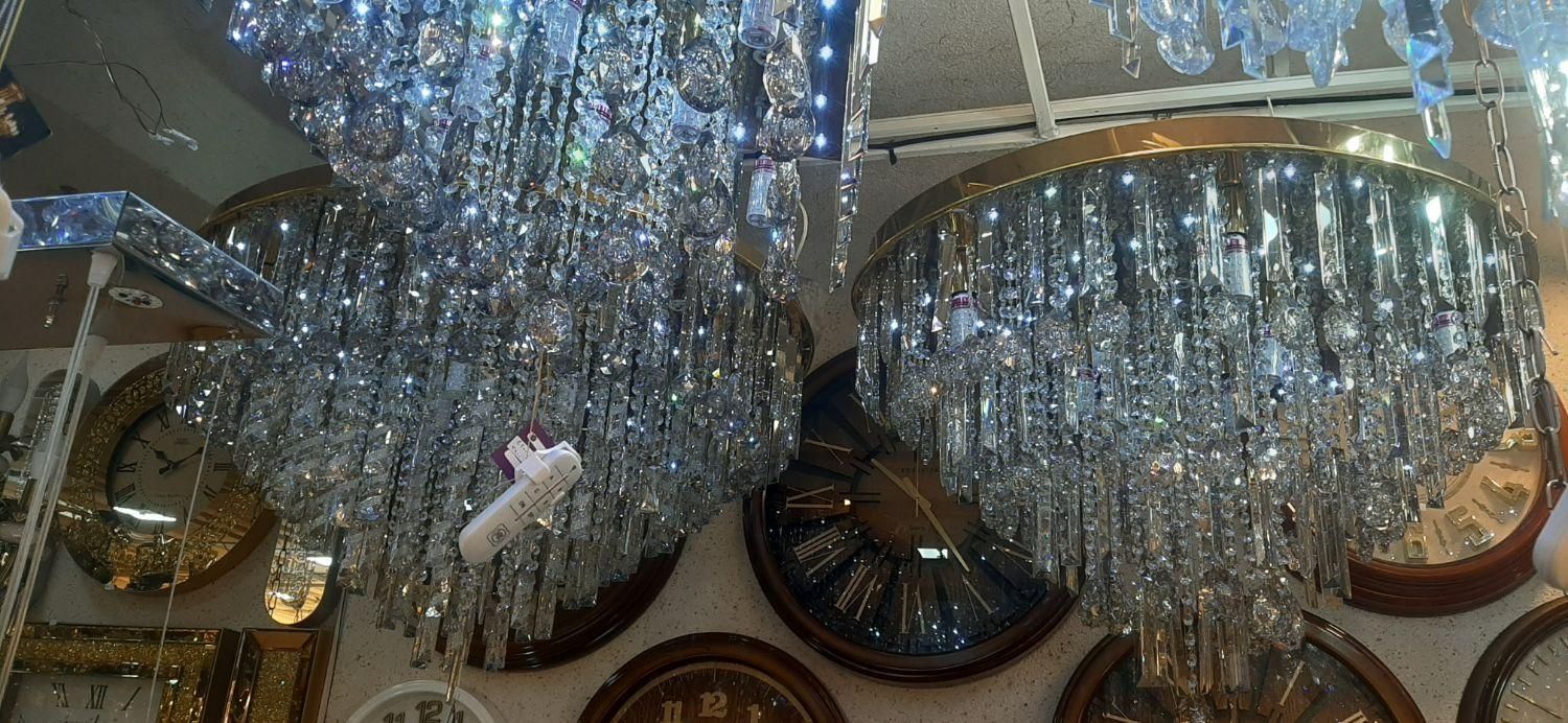 لوستر ۵۰ گردسقفی  با نصبب و اقساط ۶ ماهه|لوستر و چراغ آویز|اراک, |دیوار