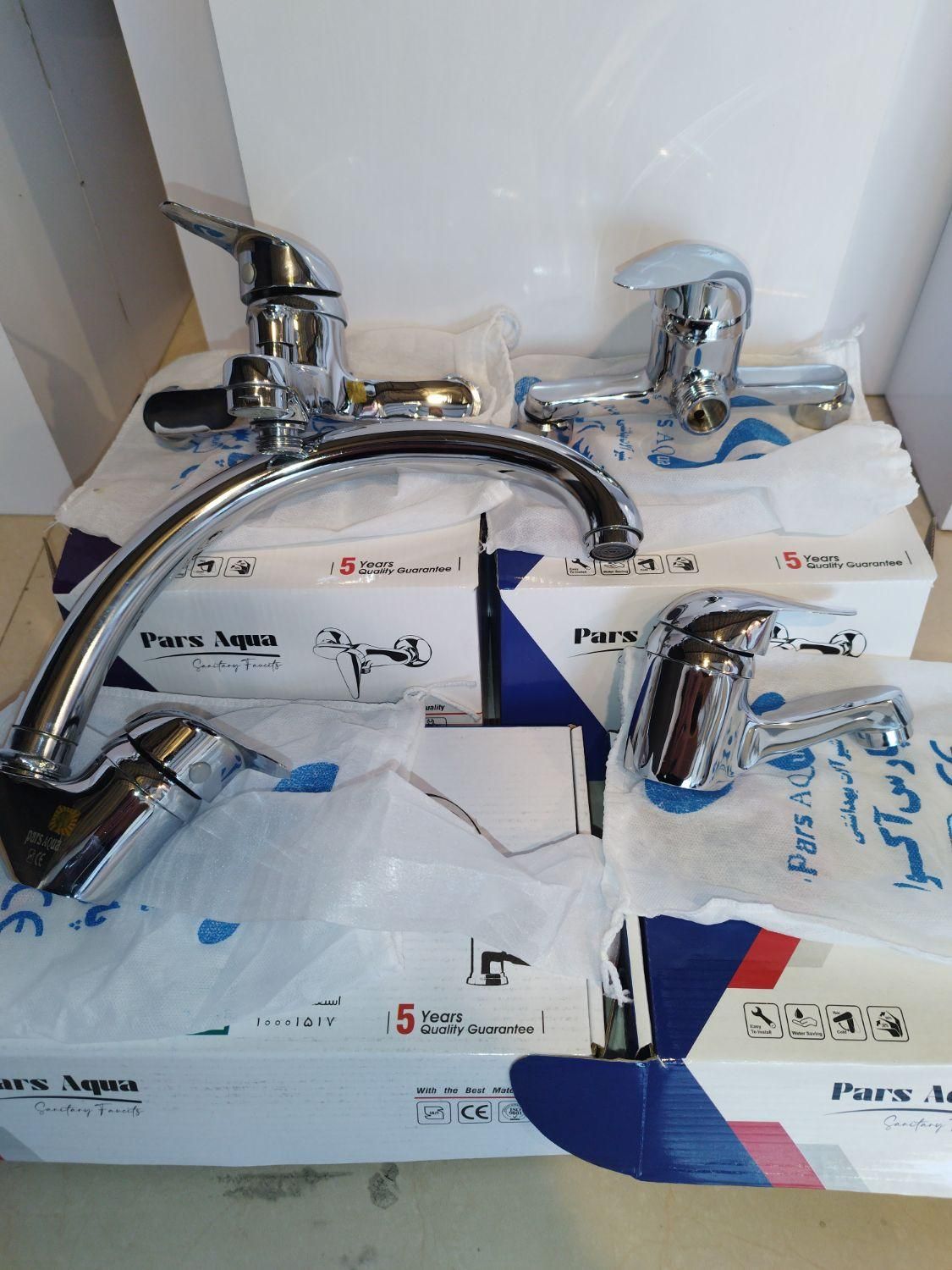 فروش شیرالات ست کامل برنجی ۵ سال گارانتی|مصالح و تجهیزات ساختمان|قائمشهر, |دیوار