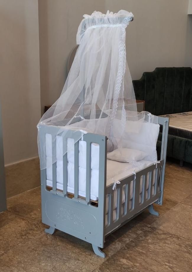 تخت گهواره ای کنار مادر مدل مستطیلی۲|تخت و صندلی بچه|شهریار, شهریار|دیوار