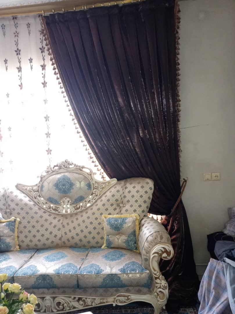 دو عدد  والان ساتن|پرده، رانر، رومیزی|تهران, سلیمانی|دیوار