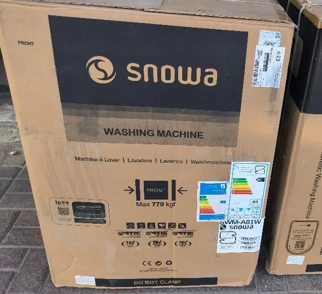 لباسشویی تمام اتوماتیک 8کیلو اسنوا درب جدید snowa|ماشین لباسشویی و خشک‌کن لباس|مشهد, گاز|دیوار