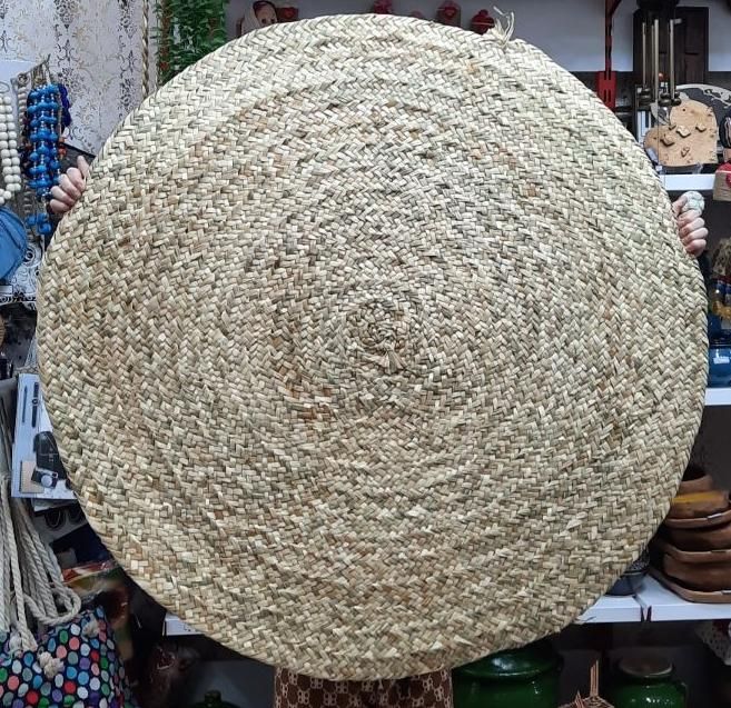 حصیر گرد گلدار|صنایع دستی و سایر لوازم تزئینی|رشت, هلال احمر|دیوار