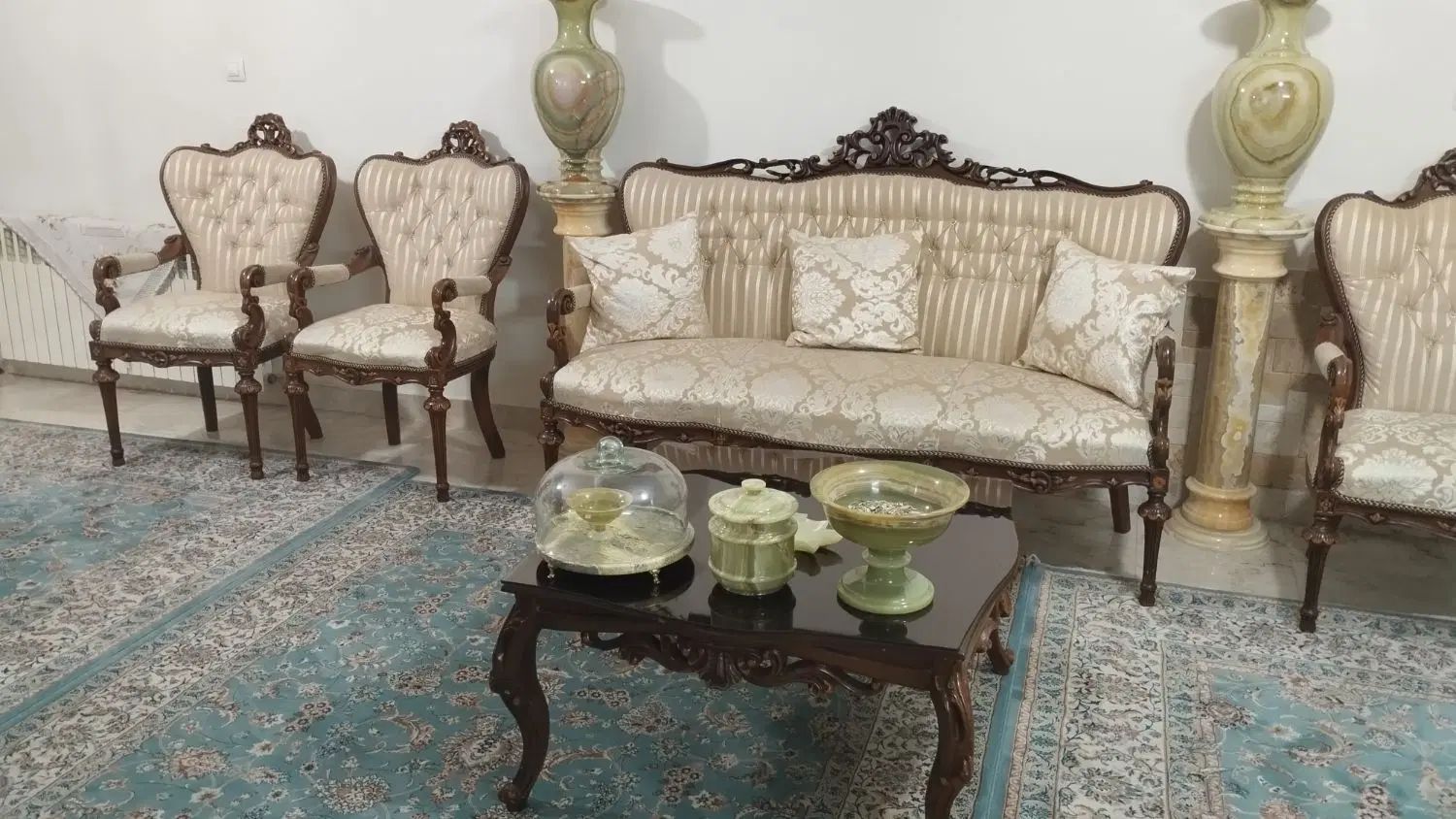 فروش مبل 9نفره با میز ناهار خوری 8نفره استیل|مبلمان خانگی و میز عسلی|تهران, پارک شهر|دیوار