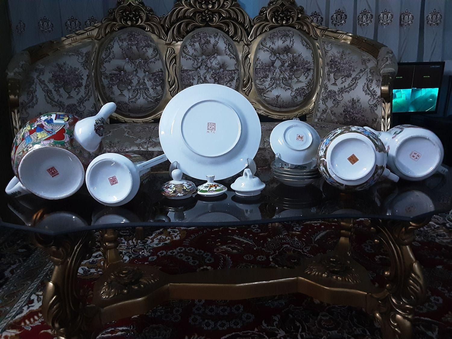 فروش ظروف گل مرغی|ظروف سرو و پذیرایی|گنبد کاووس, |دیوار