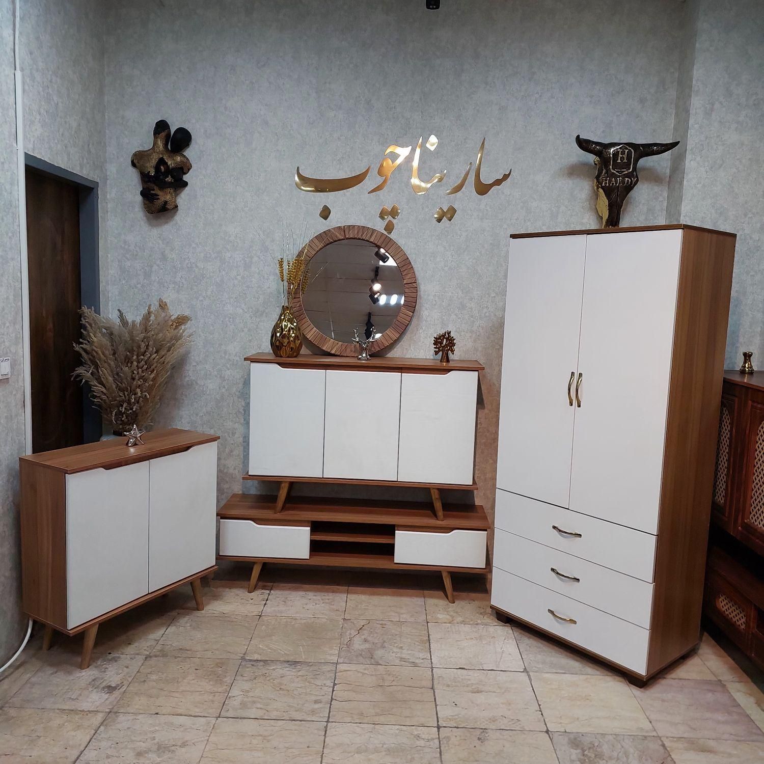 اینه و کنسول / پک کامل مینیمال/ جهیزیه|بوفه، ویترین، کنسول|تهران, شهرک ولیعصر جنوبی|دیوار