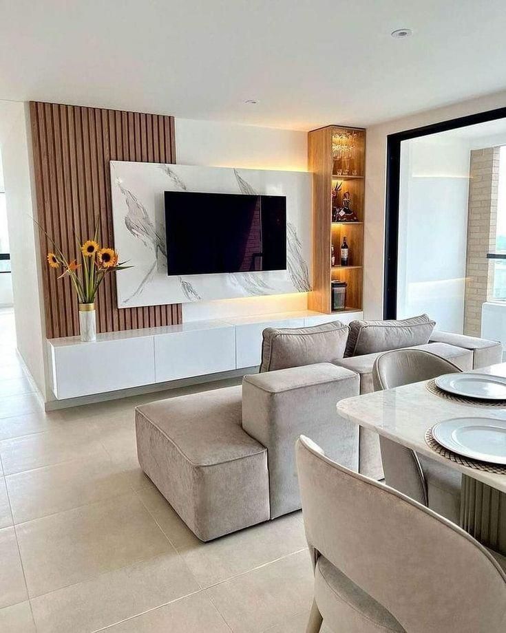اجرای تخصصی TV Wall ماربل شیت ترمووال بین کابینتی|خدمات پیشه و مهارت|اهواز, بهارستان|دیوار