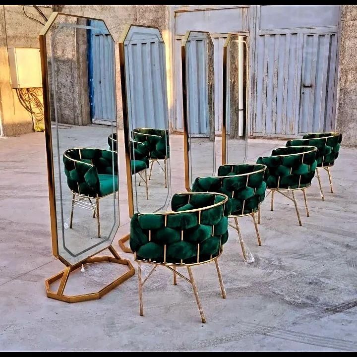 آینه ایستاده و دیواری نورمخفی دار|آرایشگاه و سالن‌های زیبایی|اهواز, کمپلو جنوبی|دیوار