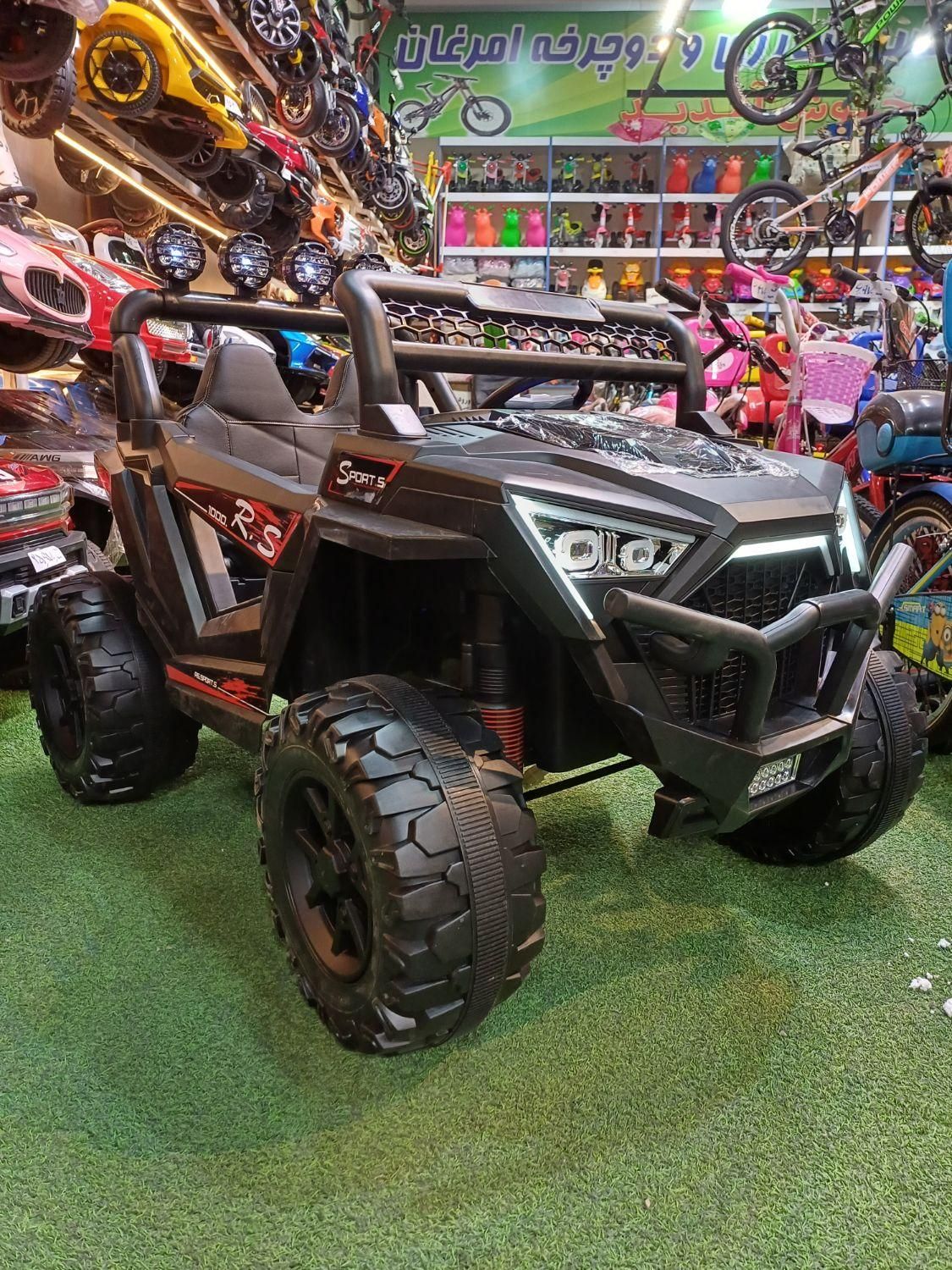 ماشین شارژی جیپ ساحلی چهارموتورپرقدرت|اسباب‌بازی بچه|مشهد, توس (بلوار توس)|دیوار