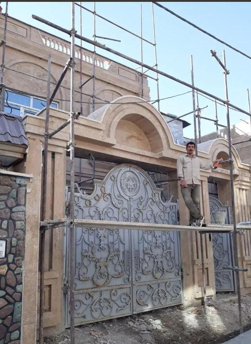 سنگ کار رومی ساده ترکیبی پله کف بدنه محوطه|خدمات پیشه و مهارت|کرج, میدان میوه و تره بار مرکزی|دیوار