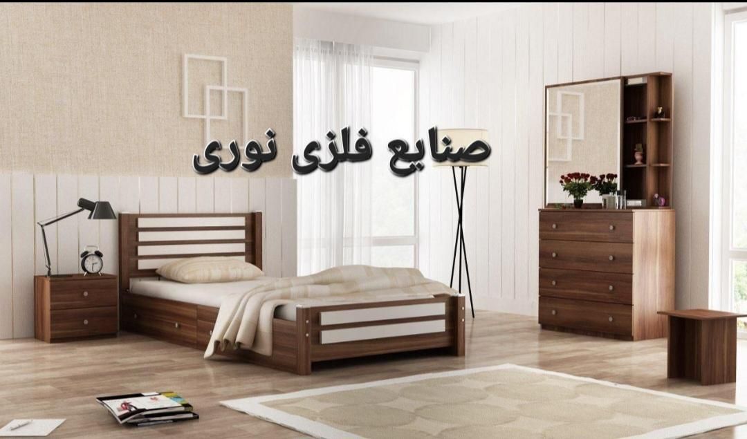 تخت یکنفره vakyom(صنایع فلزی نوری ) تخت 1|تخت و سرویس خواب|مشهد, خواجه ربیع|دیوار