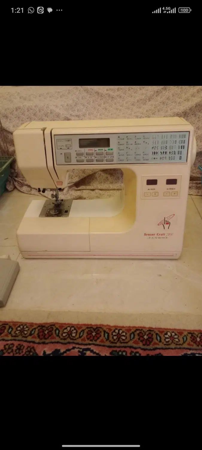 چرخ خیاطی ژانومه اصل مدل ۷۲۰۰ گلدوزی|چرخ خیاطی و ریسندگی|تهران, تهران پارس|دیوار