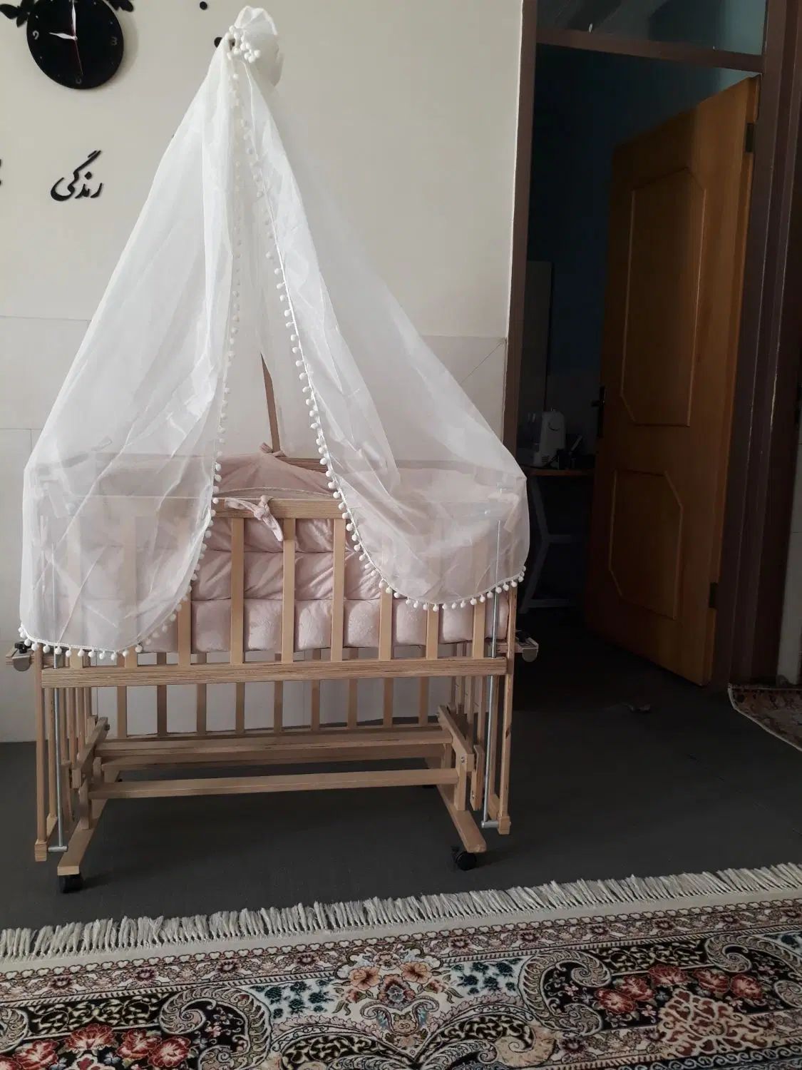 تخت خواب گهواره شو کودک مدل ارامش|تخت و صندلی بچه|اصفهان, عمان سامانی|دیوار
