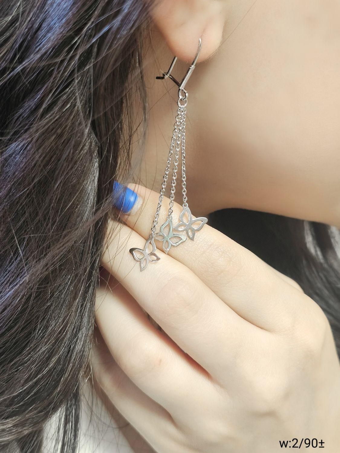 گوشواره نقره سرویس شال نقره عیار۹۲۵کد۰۷کادوسالگرد|بدلیجات|تبریز, |دیوار