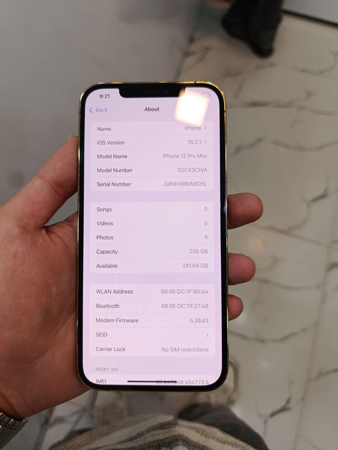 ایفون 12 پرومکس 256 A/CH|موبایل|اصفهان, باغ دریاچه|دیوار