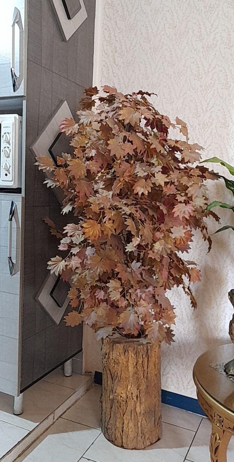گل مصنوعی با پایه چوب درخت|گل مصنوعی|قزوین, |دیوار