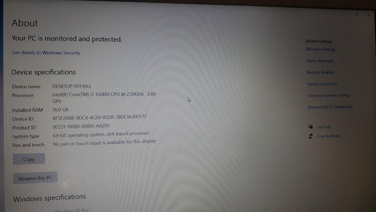 لب تاپ lenovo corei7 نسل ۶|رایانه همراه|کرج, شهرک بنفشه|دیوار