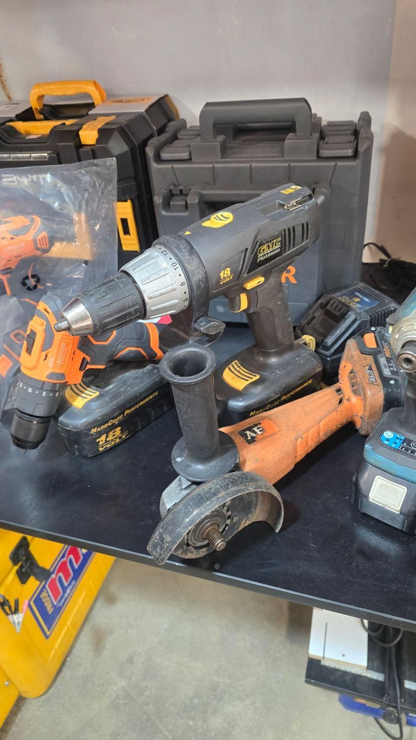 دریل فرز بکس افقی بر شارژی آنکور ماکیتا ریوبی و..|ابزارآلات|قم, کوه سفید|دیوار