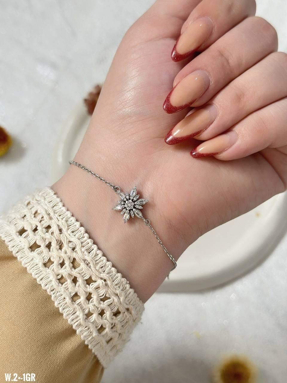 دستبند نقره کد001700جواهری روکش طلا کادویی تولد|بدلیجات|تبریز, |دیوار