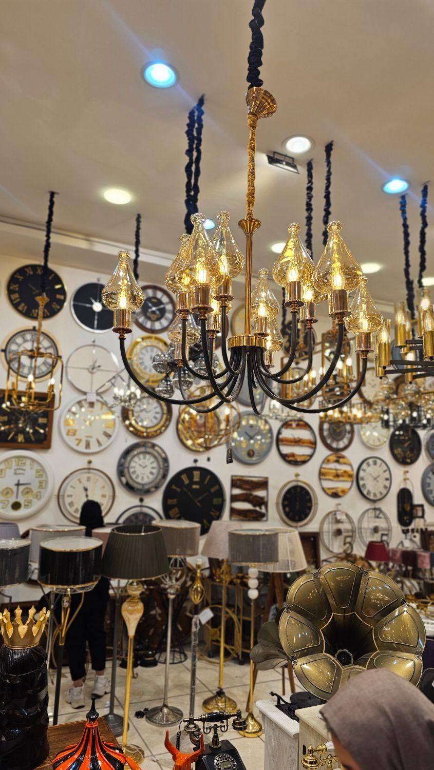 لوستر12 شاخه برند شرکتی تهران 5 سال گارانتی|لوستر و چراغ آویز|مشهد, توس (بلوار توس)|دیوار