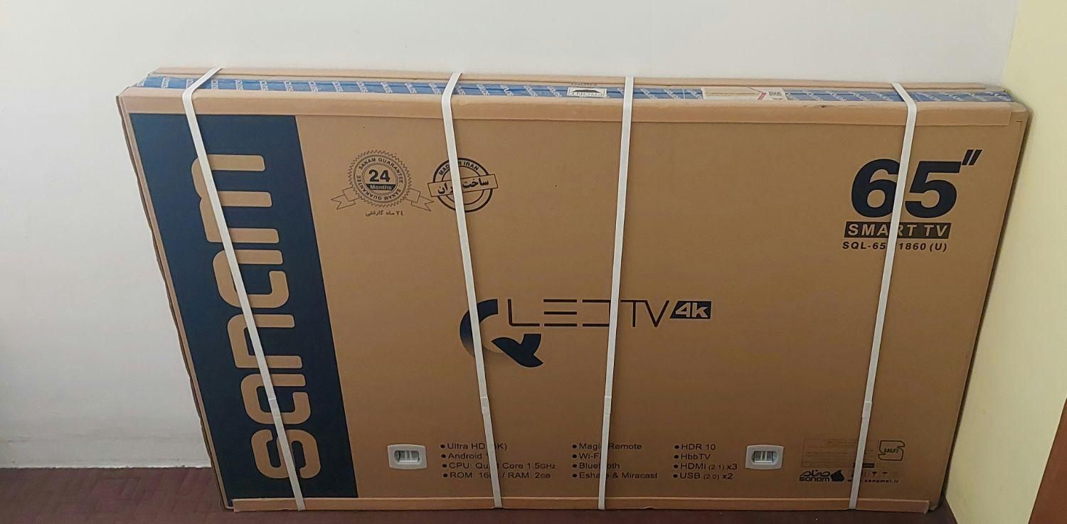 تلوزیون صنام ۶۵ اینچ نو و آکبند|تلویزیون و پروژکتور|شاهینشهر, پاسداران|دیوار