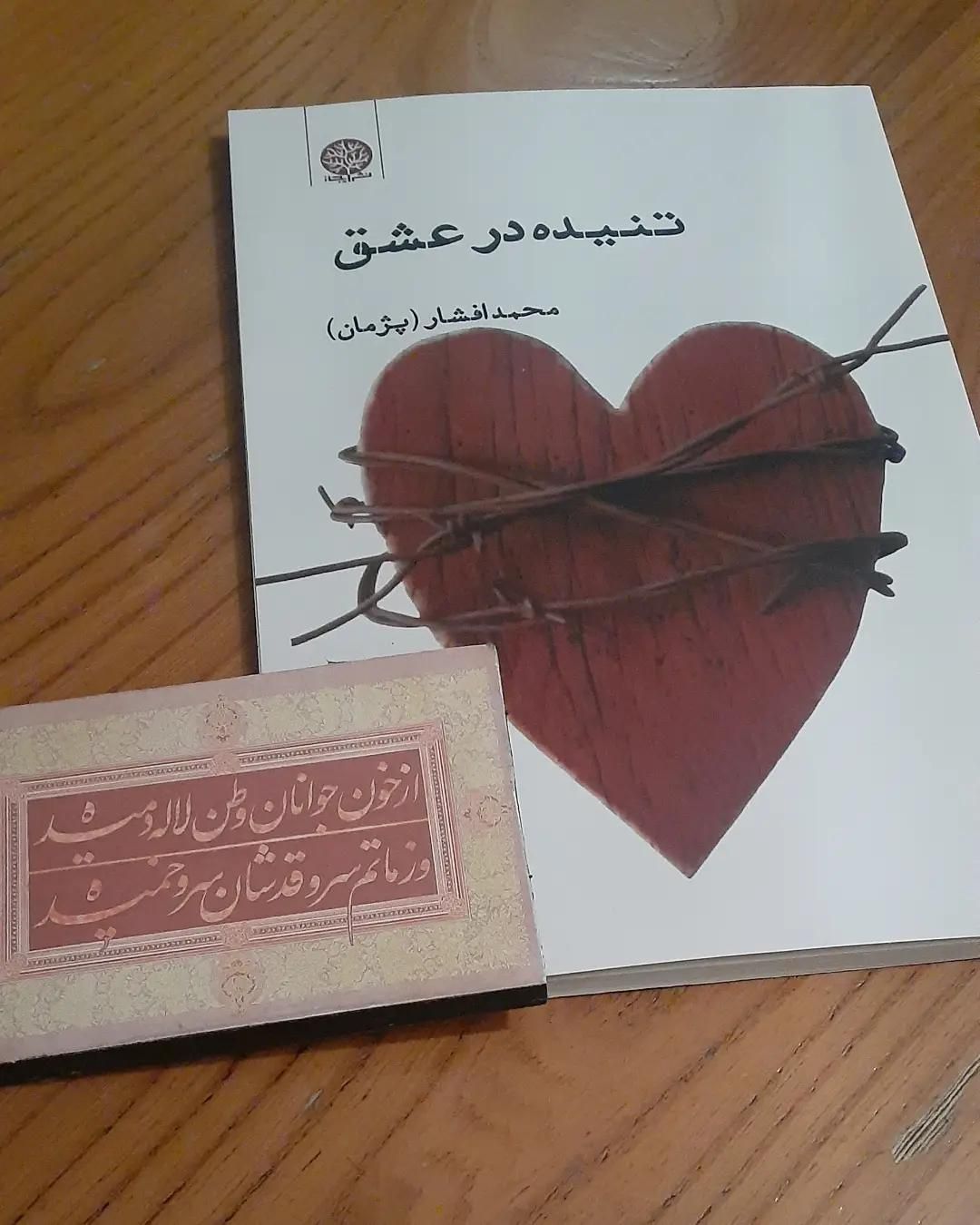 مجموعه شعر تنیده در عشق|کتاب و مجله ادبی|مشکین‌دشت, |دیوار
