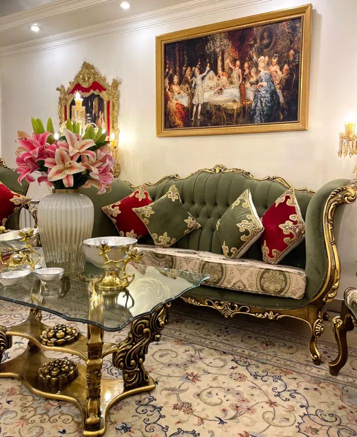 مبلمان و نهار خوری مبل استیل سلطنتی فرانسوی ( نو|مبلمان خانگی و میز عسلی|تهران, اقدسیه|دیوار