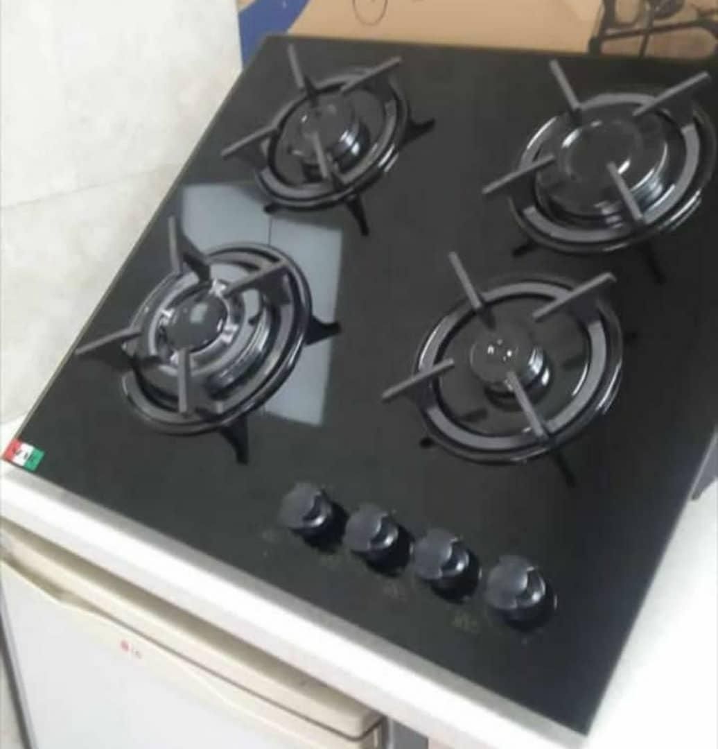 اجاق ۴ شعله شیشه سکوریت|اجاق گاز و لوازم برقی پخت‌وپز|رشت, حمیدیان|دیوار