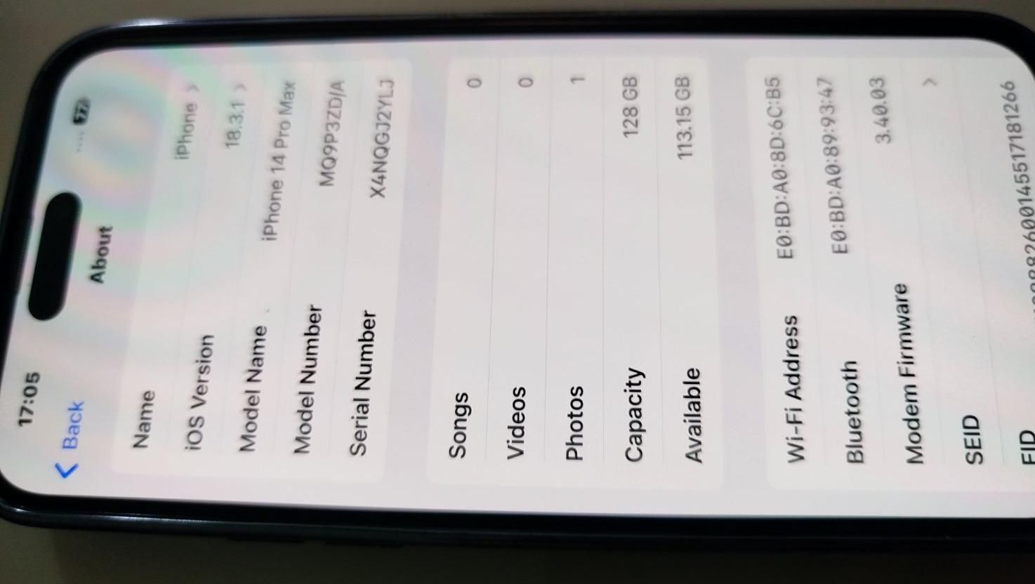 اپل iphone 14 Pro Max با حافظهٔ ۱۲۸ گیگابایت|موبایل|خرم‌آباد, |دیوار