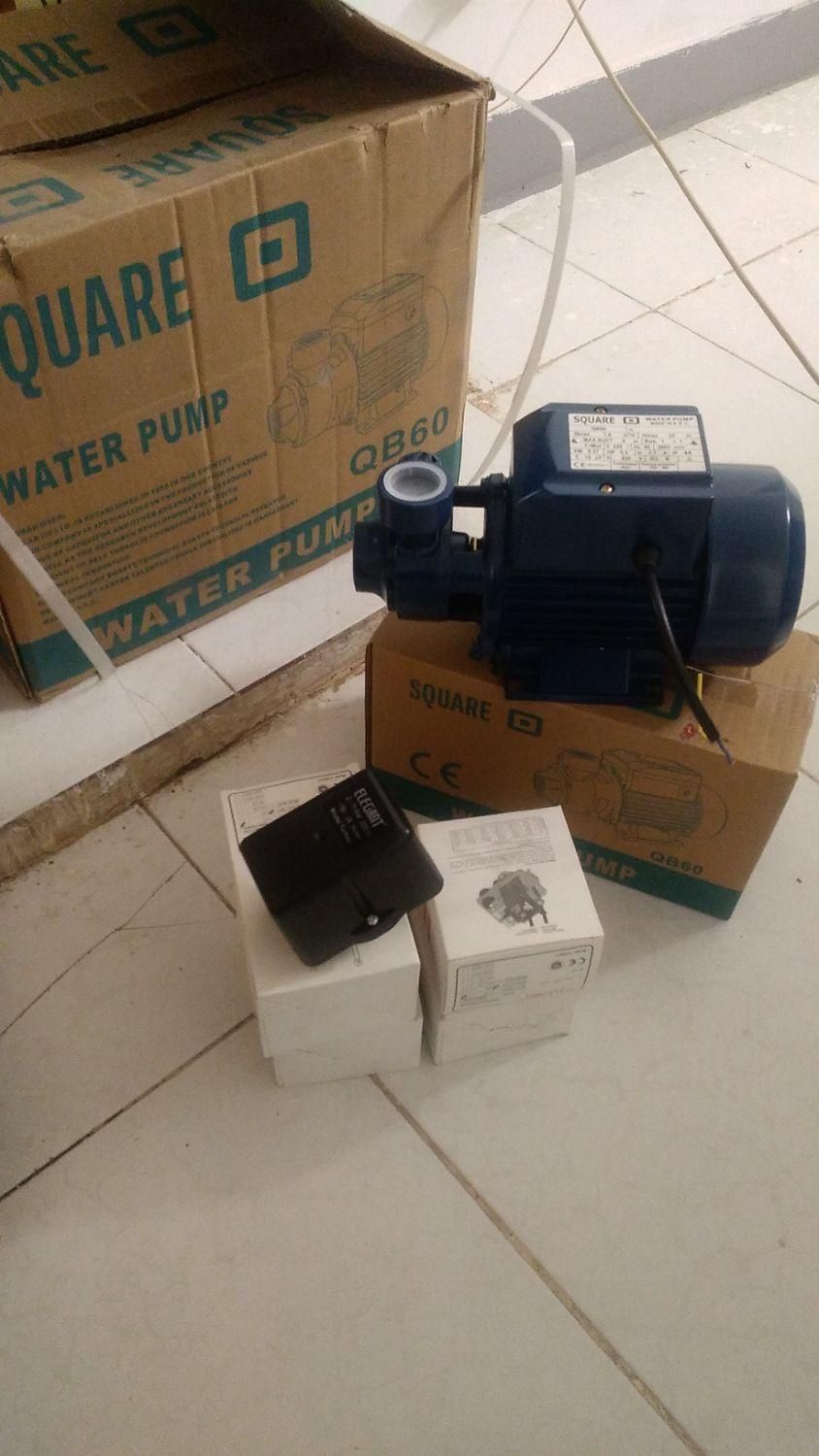 پمپ اب نیم اسب واحدی .پمپ کولر نصب|مصالح و تجهیزات ساختمان|پرند, فاز ۵|دیوار