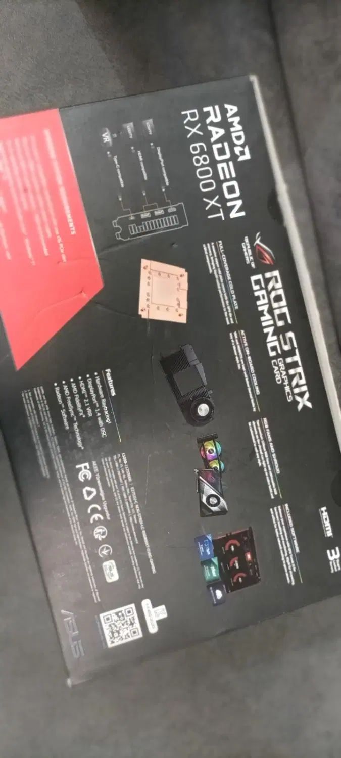 کارت گرافیک RX 6800XT ROG STRIX|قطعات و لوازم جانبی رایانه|مشهد, عامل|دیوار
